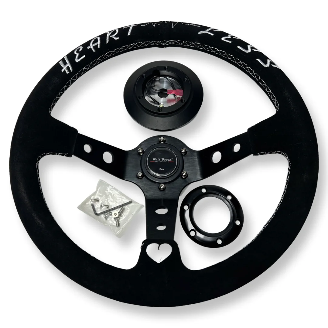 Racing Deep Dish Steering Wheel + Short Hub Adapter Kit For Lexus GS LS IS