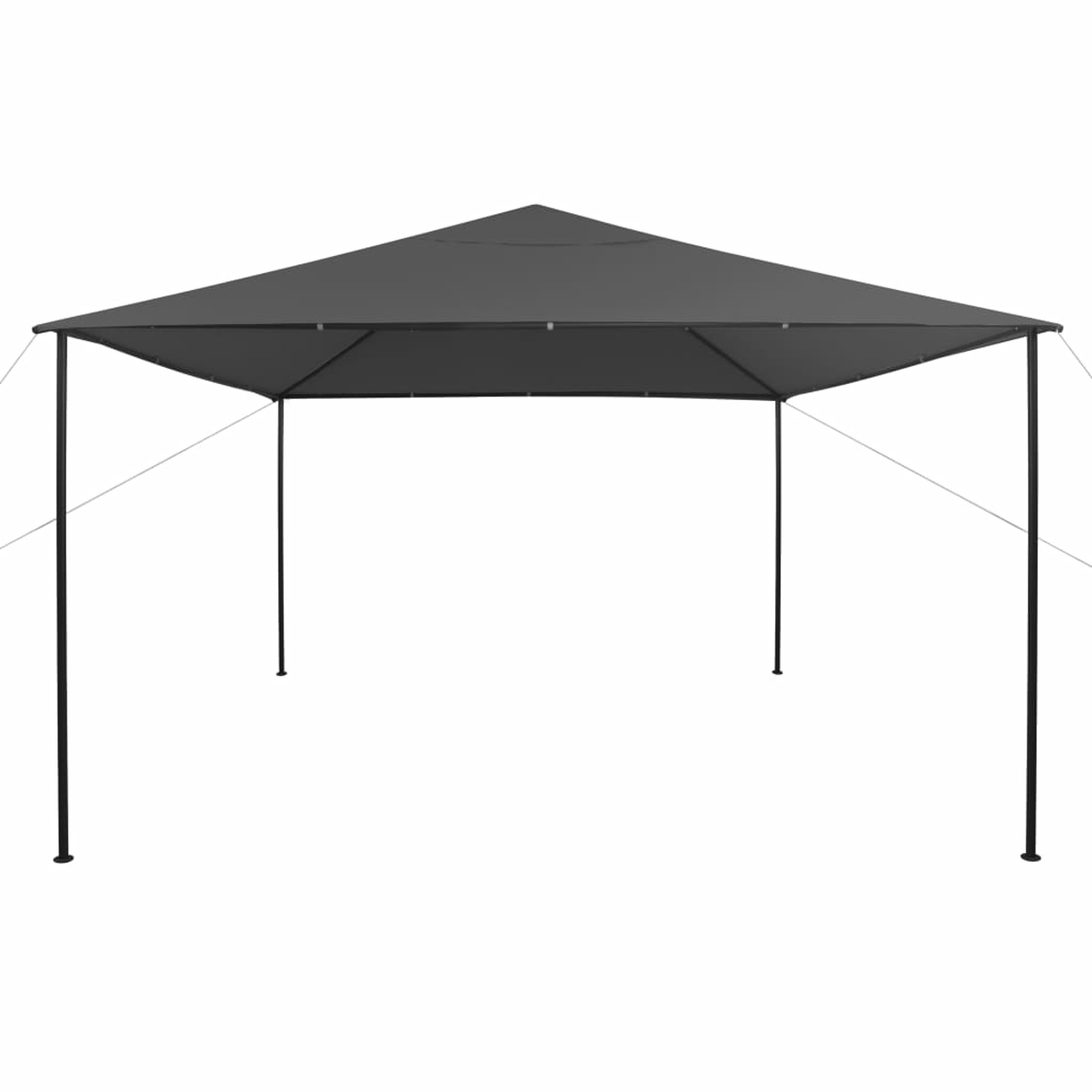 Anself Gazebo with Steel Frame Garden Canopy Tent Sun Shelter for Patio, BBQ, Wedding, Party, Camping Trip, Festival Cater Events 157.5 x 157.5 x 106.3 Inches (L x W x H)
