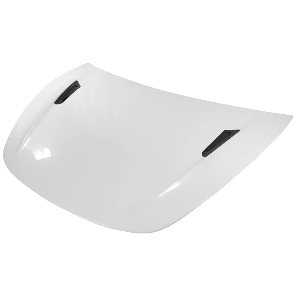 Ikon Motorsports Compatible with 17-23 Tesla Model 3 Front Hood Bonnet Shell Cover Panel Painted White Water Pearl ABS Plastic