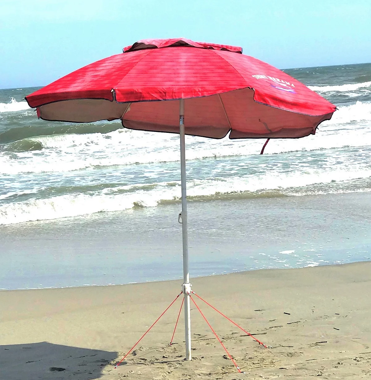 Gator Jawn Umbrella & Pop-Up Tent Sand Anchor for Beach, Yard, Grass, Desert & Gravel, Universal Anchor System (Neon Orange)