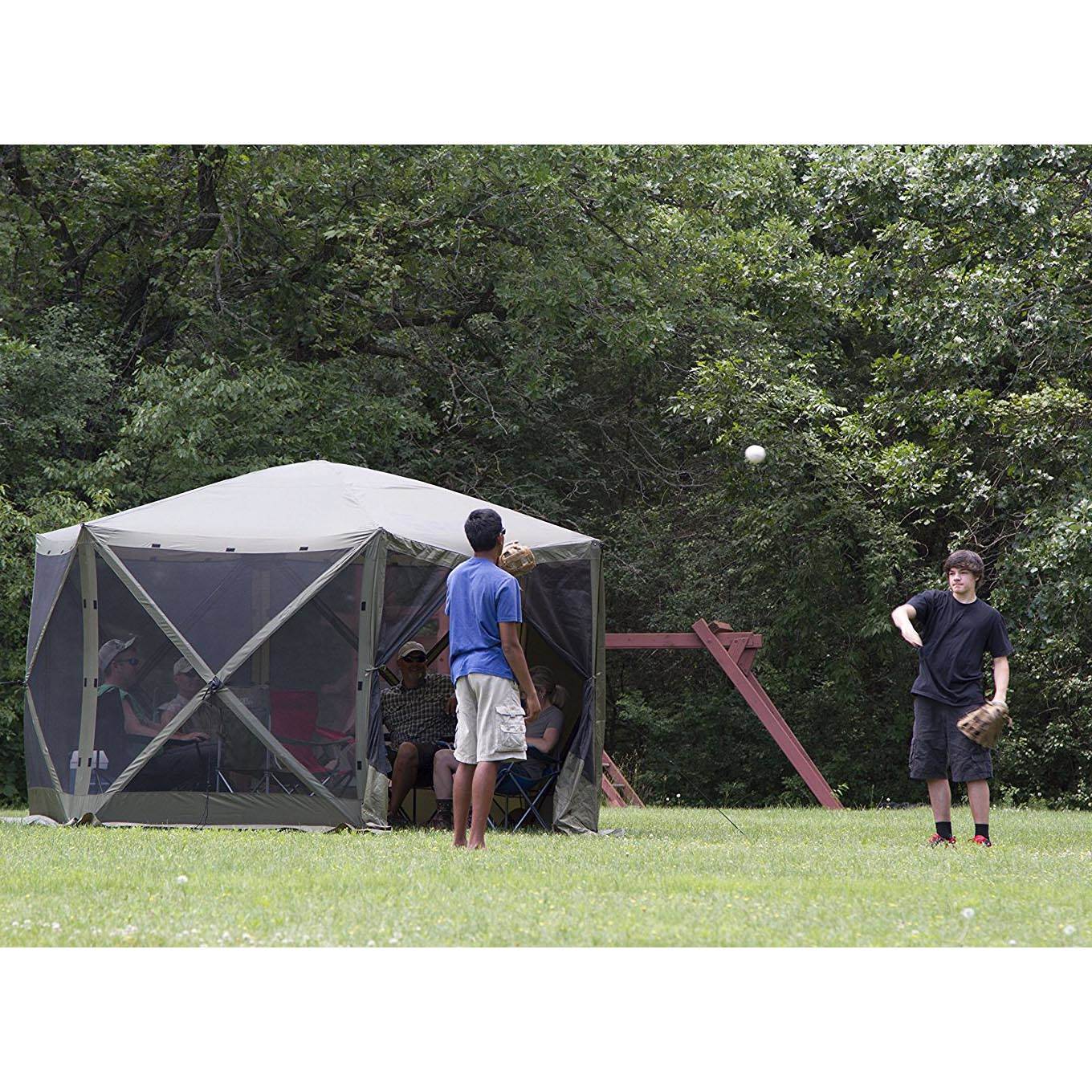 Clam Quick Set Escape Portable Camping Outdoor Gazebo Canopy Shelter (2 Pack)