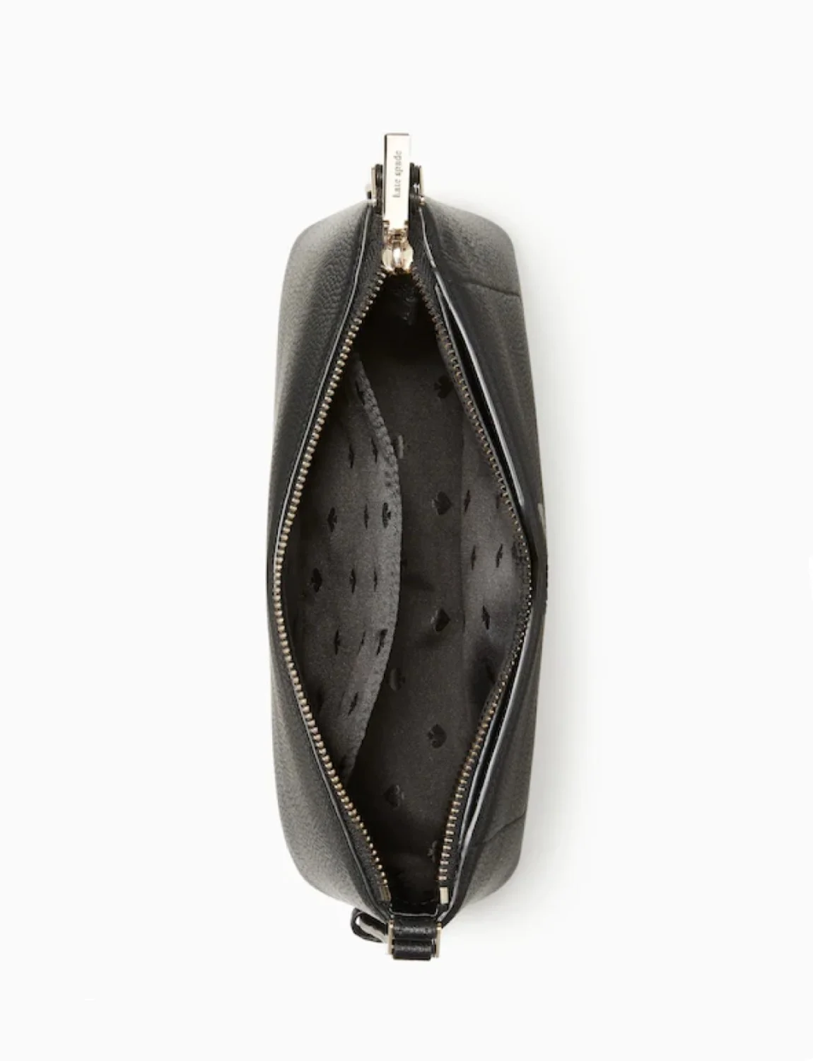 Kate Spade Harlow Large Top Zip Crossbody Black Pebbled Leather