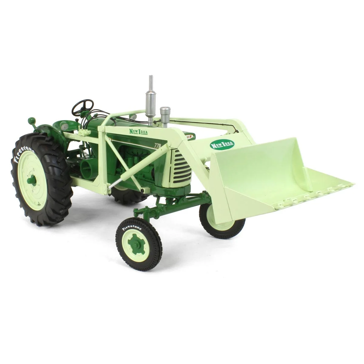 Oliver 770 Wide Front Tractor with Loader Green 