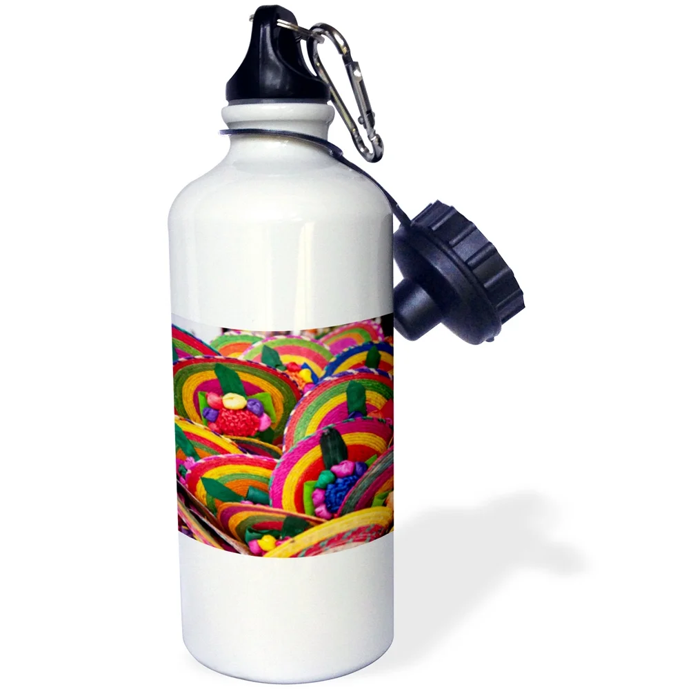 Mexico, Cozumel, Woven fans, Mexican souvenir - SA13 LEN0048 - Lisa S. Engelbrecht 21 oz Sports Water Bottle wb-141562-1