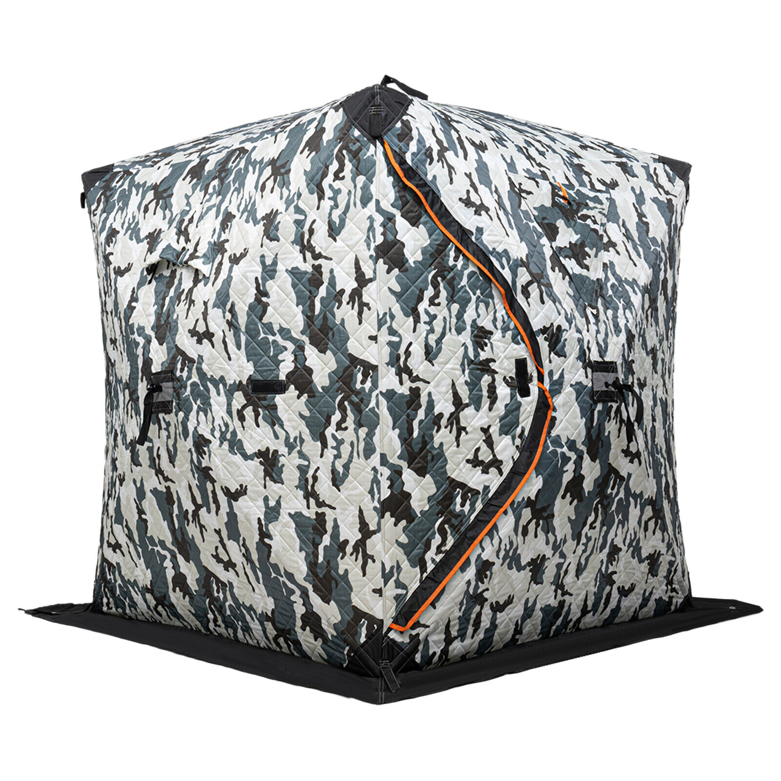 1-2 People Portable Ice Fishing Tent 57*57*65 inch 210d Oxford Cloth Playdates D-shaped Door