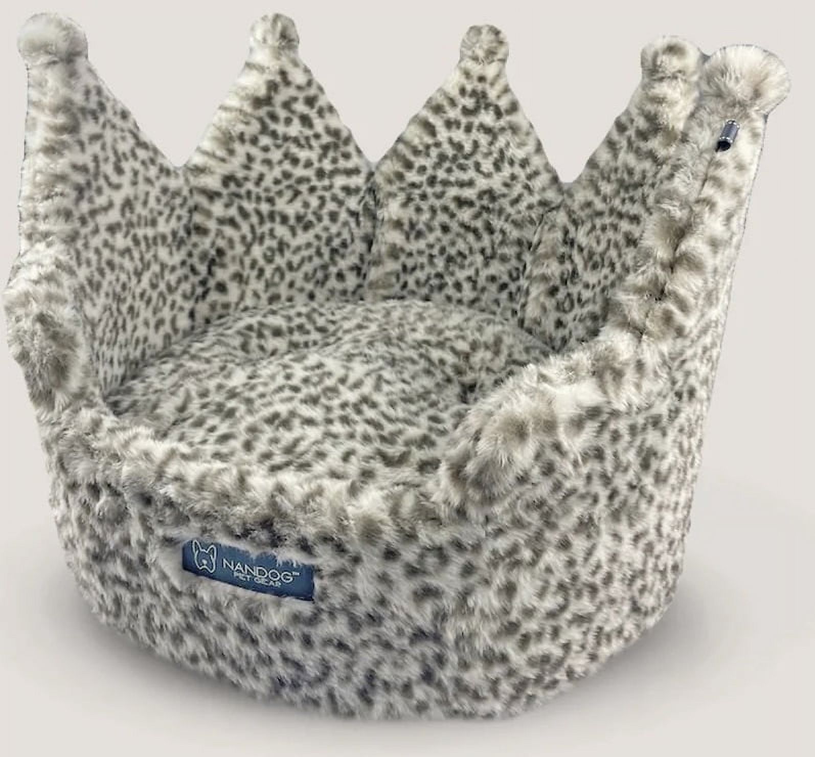 Nandog Pet Gear Large Pillow Pet Bed with Removable & Washable Cover for Dogs (Ivory, Cloud)