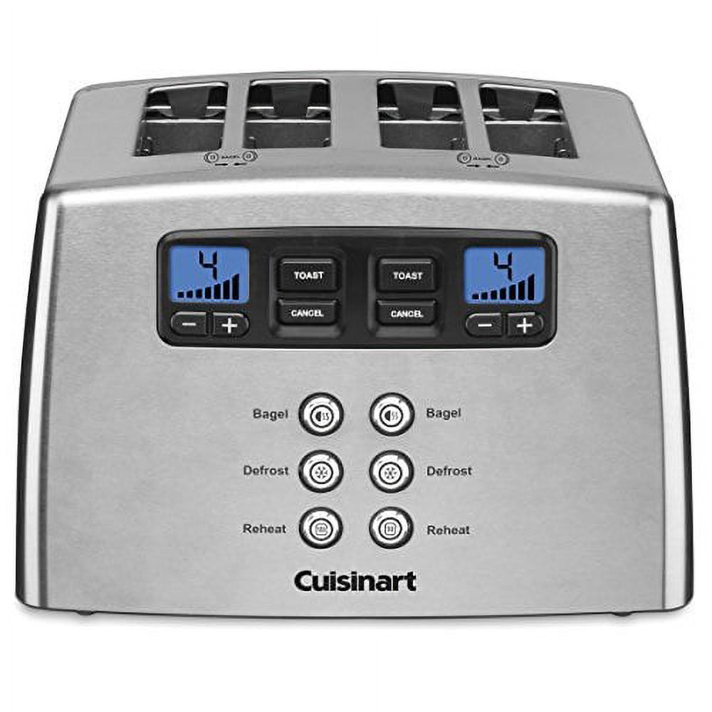 Cuisinart Toaster - 4-slice - Brushed - Leverless