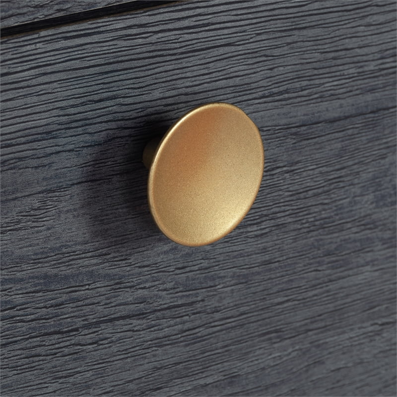 Bowery Hill Modern Engineered Wood 4-Drawer Chest in Denim Oak