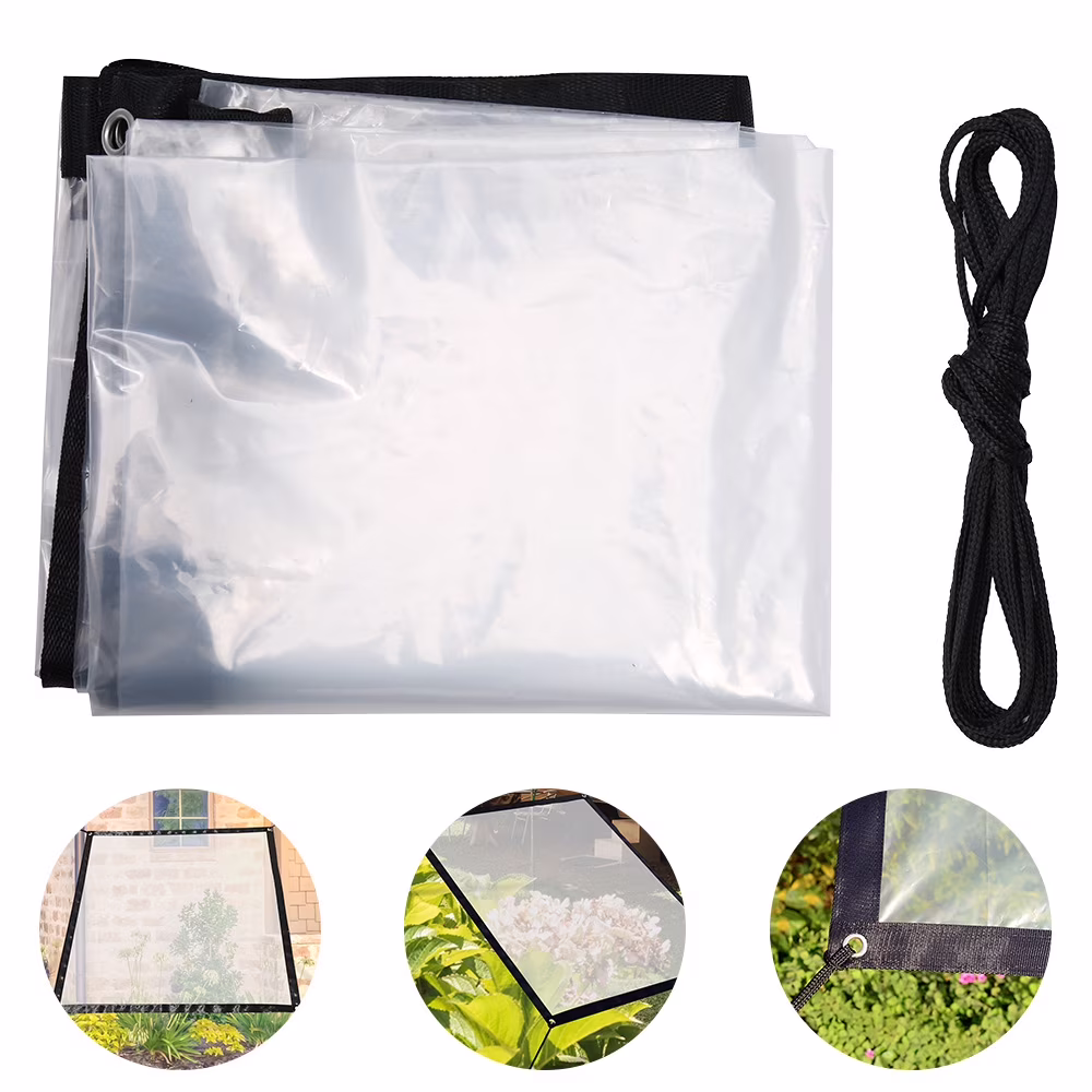 Miuline Clear Tarpaulin Waterproof Cover Tarp, Dustproof Rainproof Tarpaulin Sheet Ground Sheet Covers For Garden Furniture Car