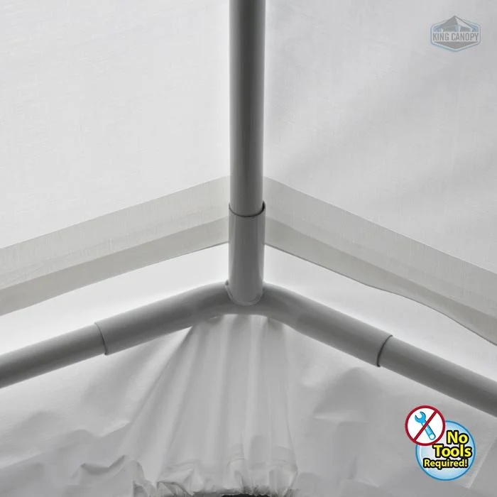 King Canopy Universal 6 Leg 10X13 Canopy w/ WHITE Cover
