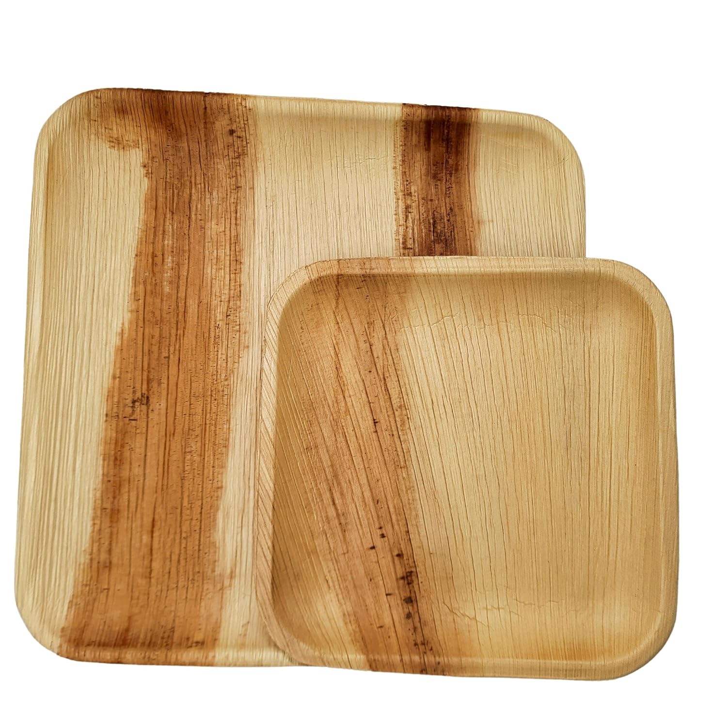 Palm Leaf Plate Set - 50 Guest Pack (150 Pcs) | 10 Inch Dinner Plates, 7 Inch Dessert Plates, 5 Inch Disposable Bowl for Soup/Salad