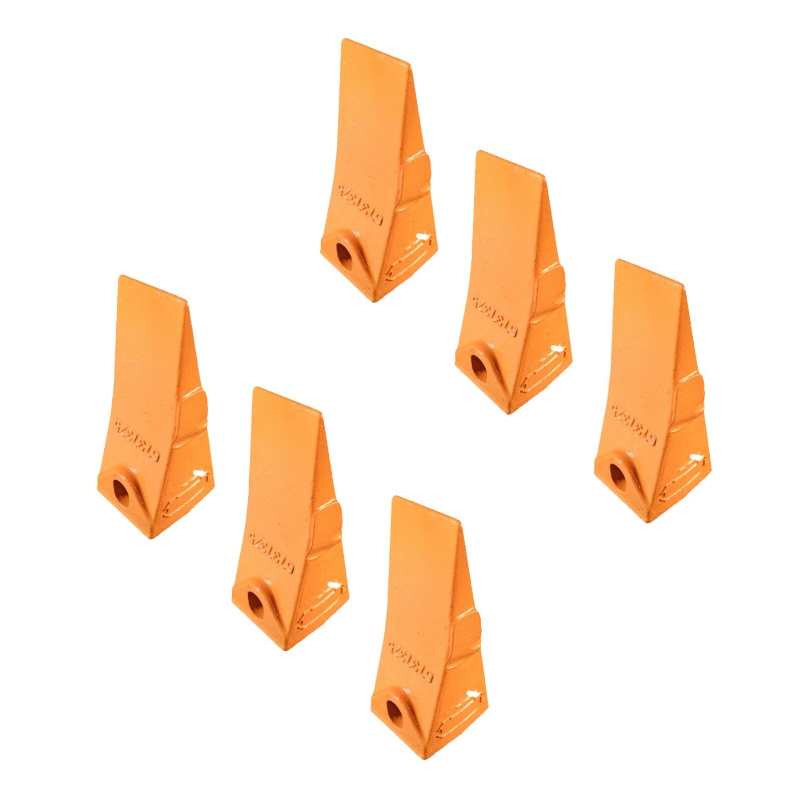 6 - Bobcat Style Mini Excavator / Skid Steer Bucket Teeth - 6737325