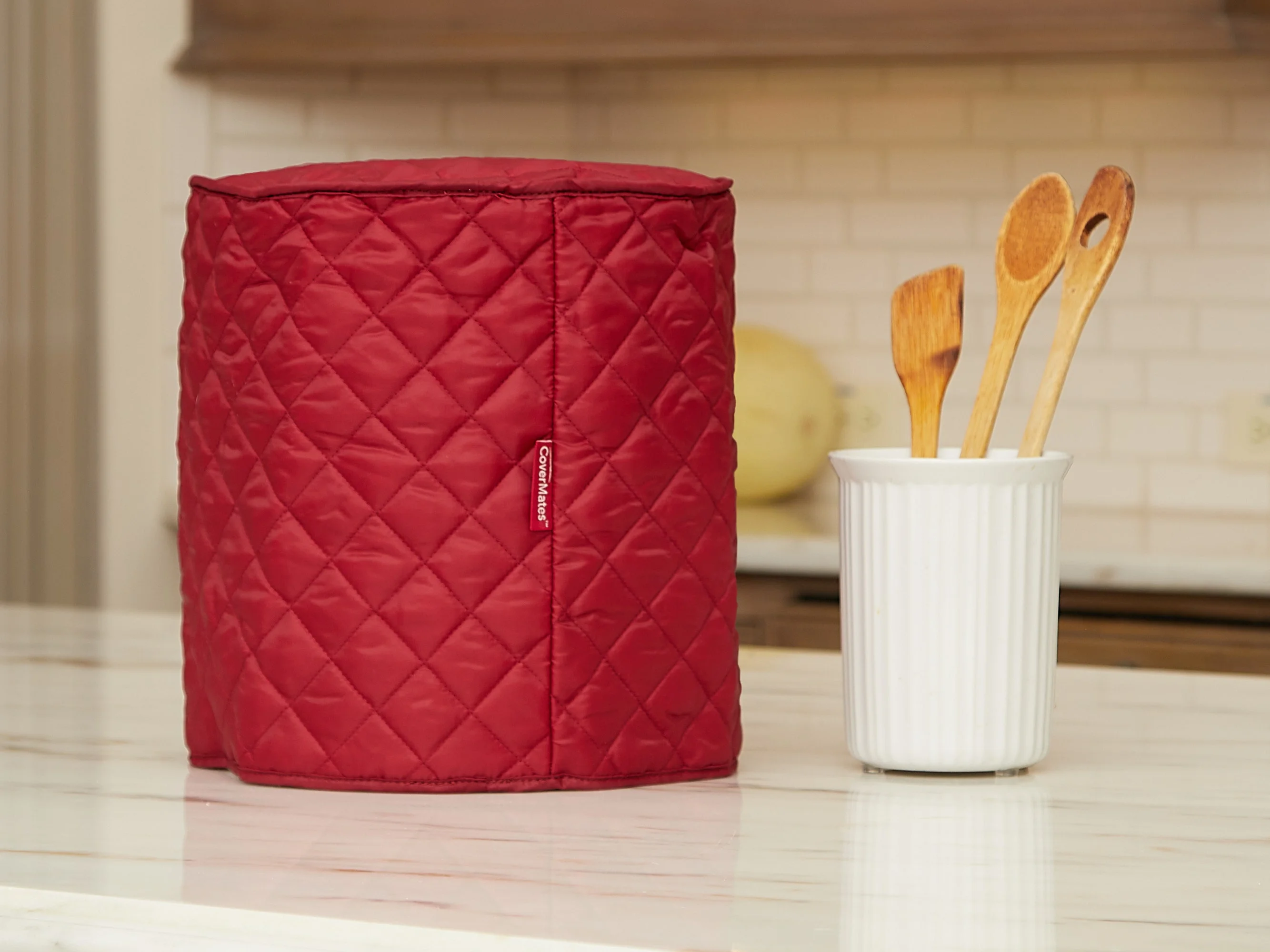 Covermates Keepsakes – Slow Cooker Cover – Dust Protection - Stain Resistant - Washable – Appliance Cover-Red