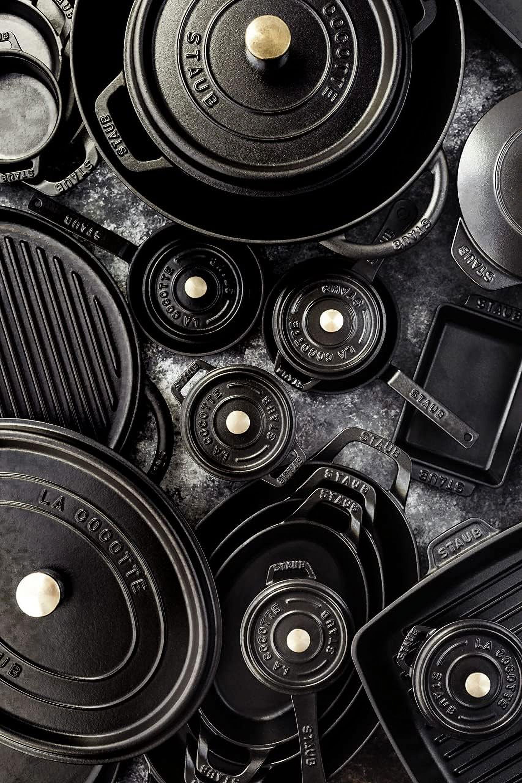 Cast Iron 14.5-Inch X 11.2-Inch Oval Baking Dish - Matte Black, Made In France