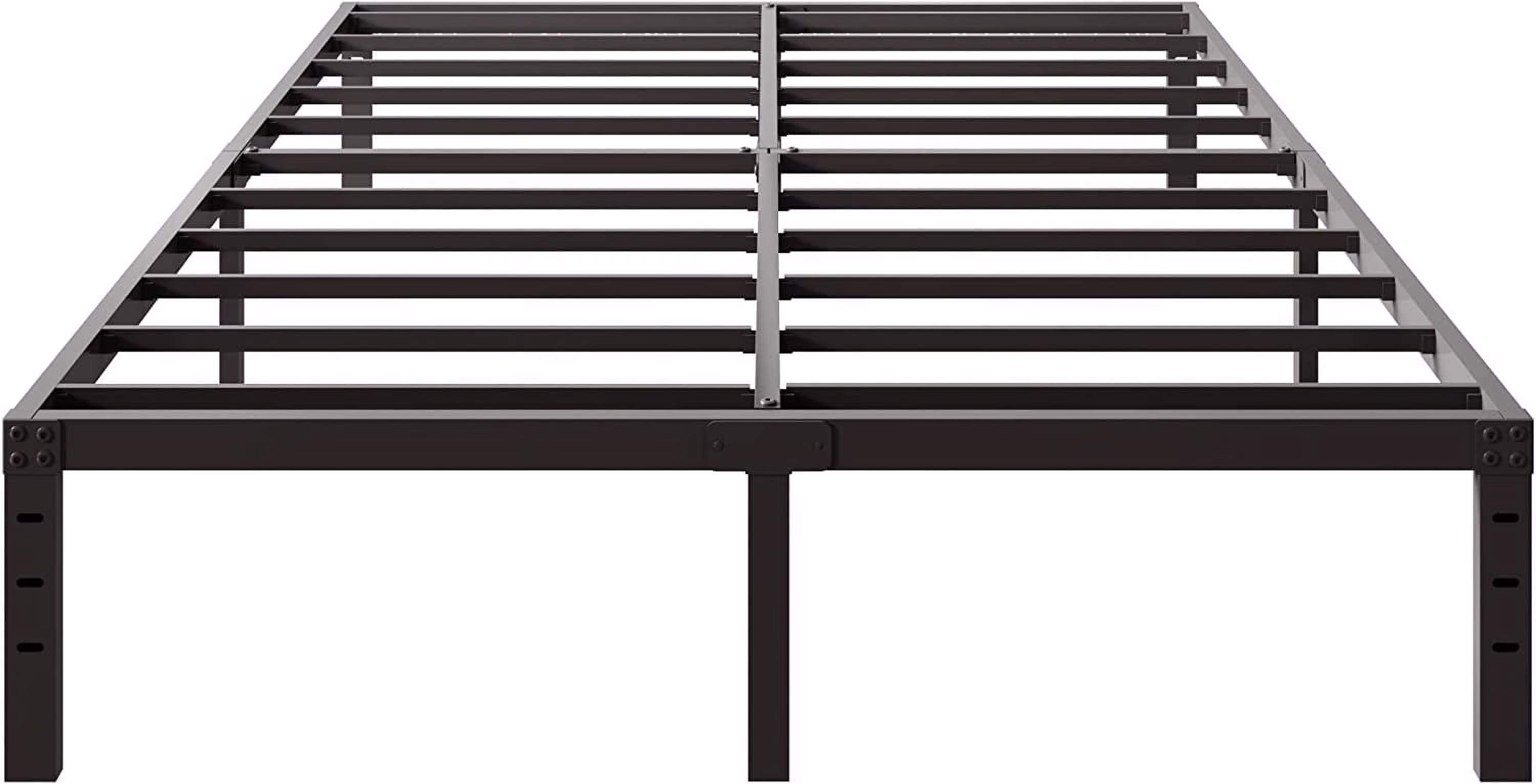 Popular XMhongsong 18 Inch King Size Bed Frame No Box Spring Needed  Heavy Duty Metal Platform Bed Frame  Easy Assembly  Noise Free  Black