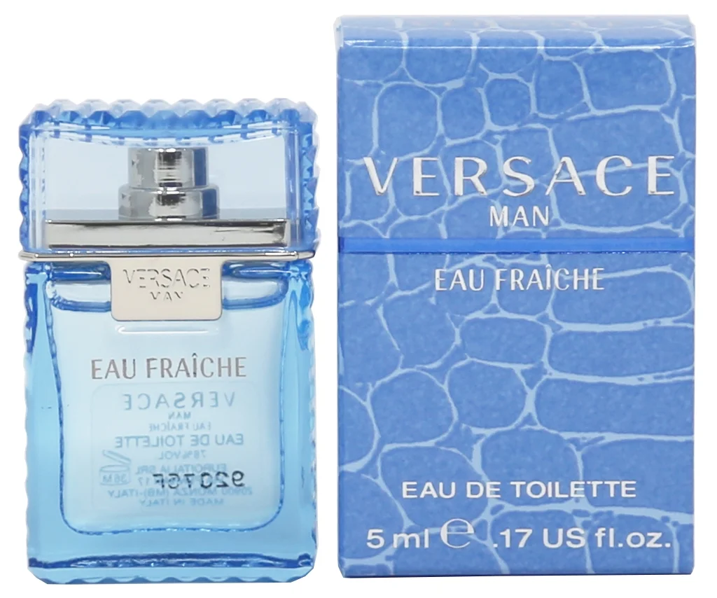 Versace Bright Crystal Absolu EDP, Crystal Noir EDT, Man Eau Fraiche EDT - 5ml 3PK Kit