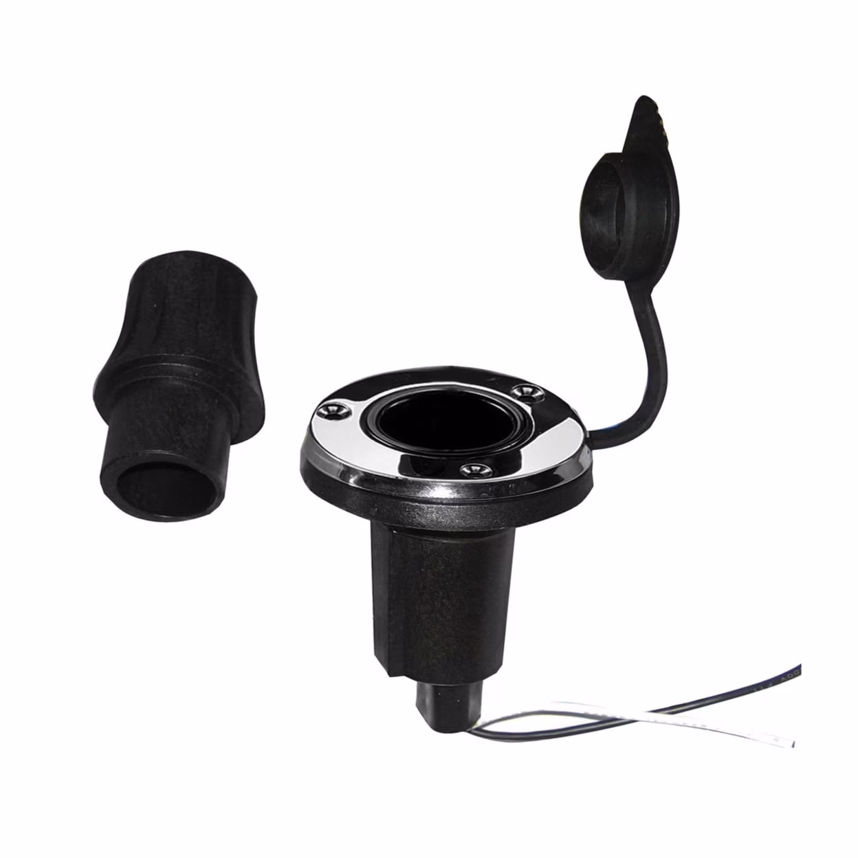 Perko Locking Collar Pole Light Mounting Base - 2 Pin - Round.