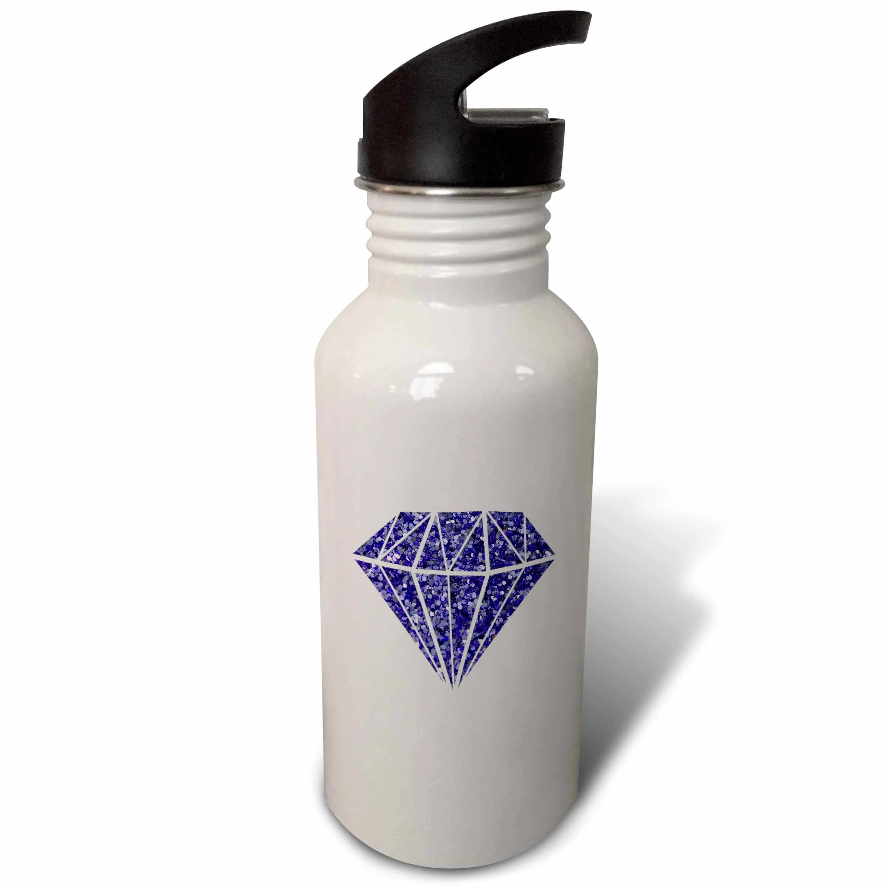 Cool purple glitter diamond 21 oz Sports Water Bottle wb-200913-1