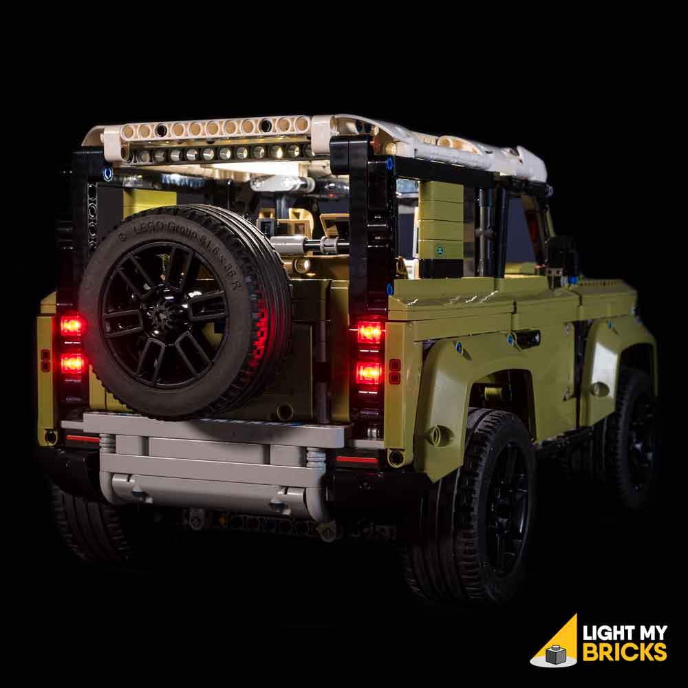 Lighting Kit for Land Rover Defender 42110 (Building Set Not Included) by Light My Bricks