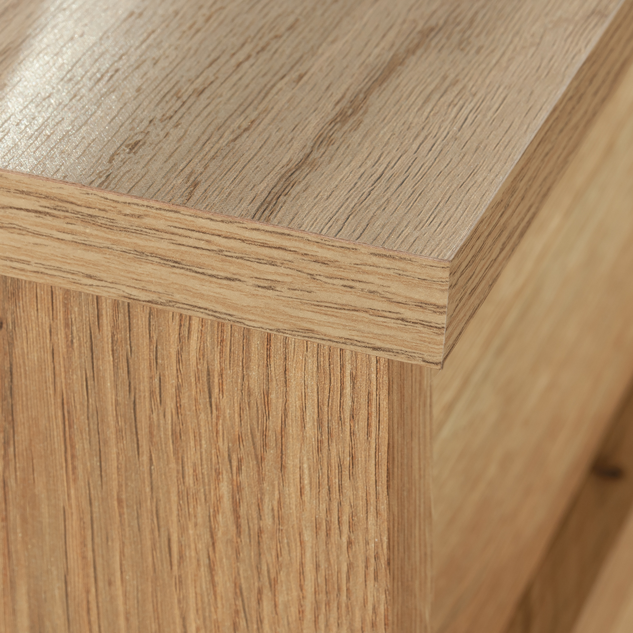 Sauder Trestle 6-Drawer Bedroom Dresser in Timber Oak, Timber Oak Finish