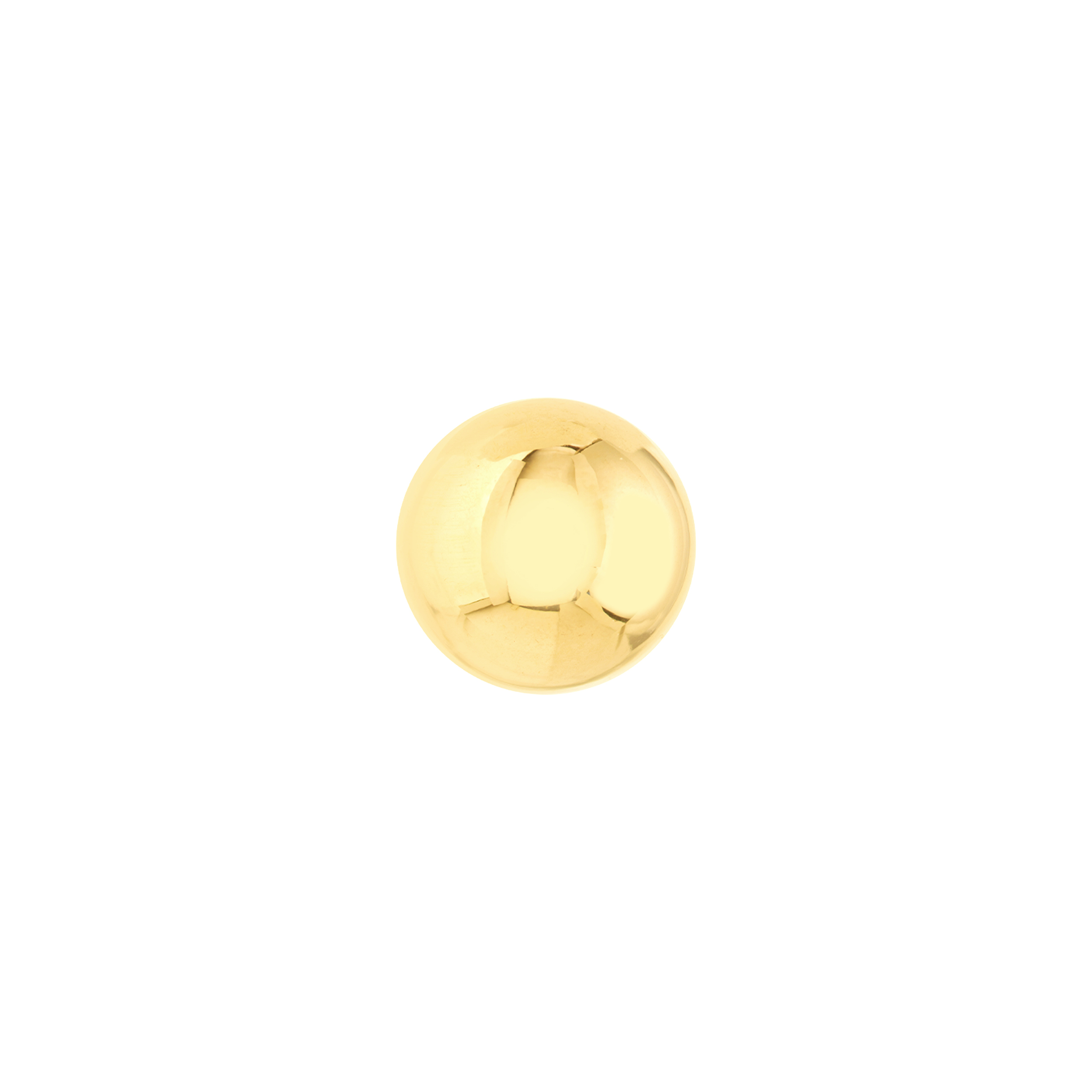 14K Yellow Gold 8mm Polished Ball Stud Earrings - Women