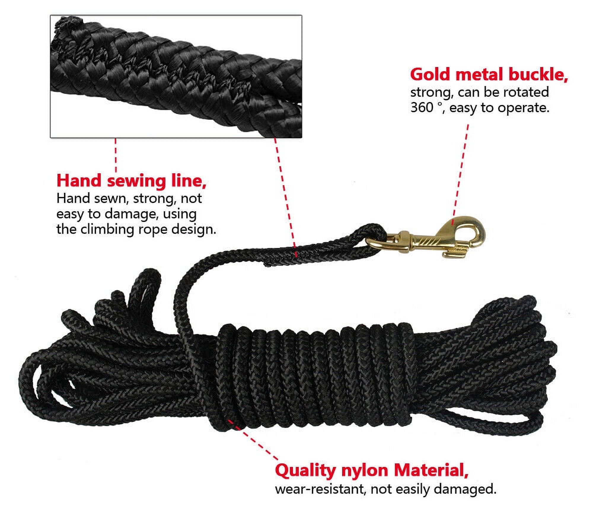 10/16/33/66ft Extra Long Pet Dog Tracking Leash Nylon Rope Agility Training Lead
