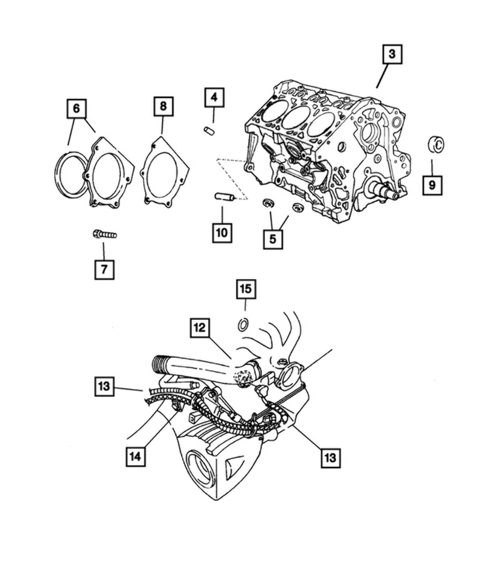 New Genuine Mopar Retainer Crankshaft Rear Oil OE 68031388AA