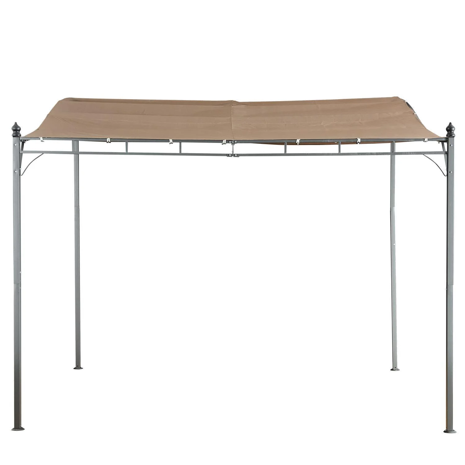 Cloud Mountain Sunshade Awning Gazebo Outdoor Patio Tilt Tent Canopy Shelter Steel Frame for Backyard Deck, Khaki