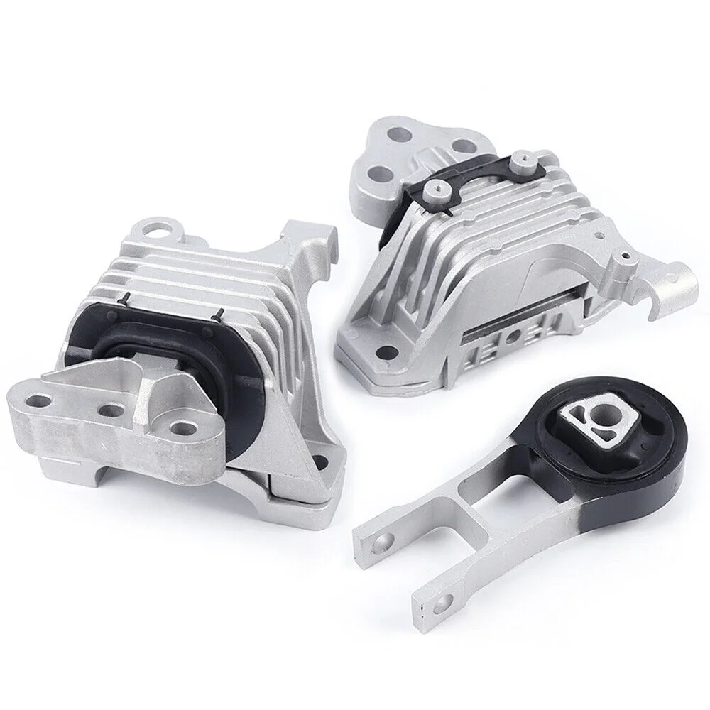 Engine Motor Mounts & Transmission Mount 3PCS Fits Jeep Cherokee 2.4L 2014-2019 3PCS Engine Motor & Trans Mount Set For Jeep Cherokee Overland Sport 2016-2018 Complete Engine Motor&Transmission Mount