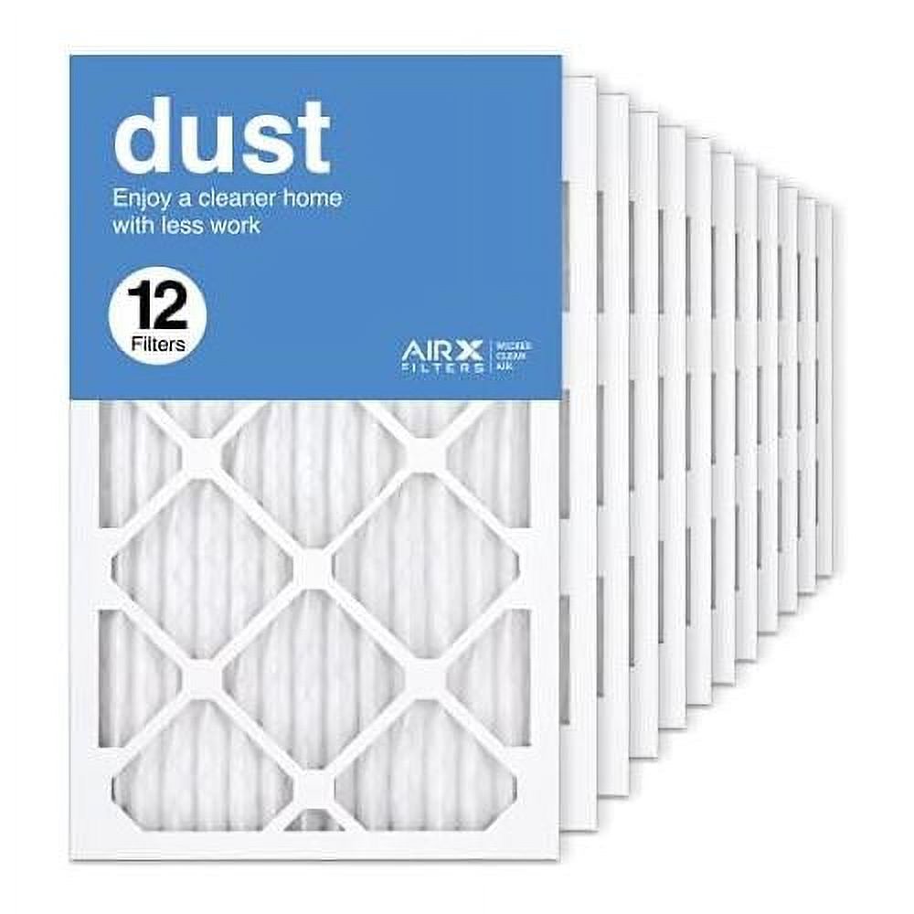 Dust 13X21.5X1 Air Filter MERV 8 Furne Pleated Air Filter Replement Box Of 12, Made In The