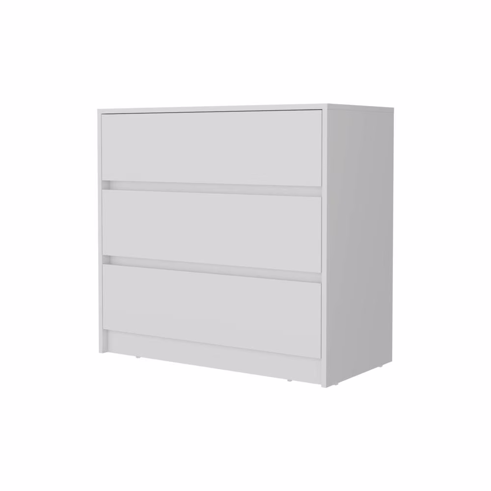 FM FURNITURE LLC Avra 3 Drawer Dresser ,White