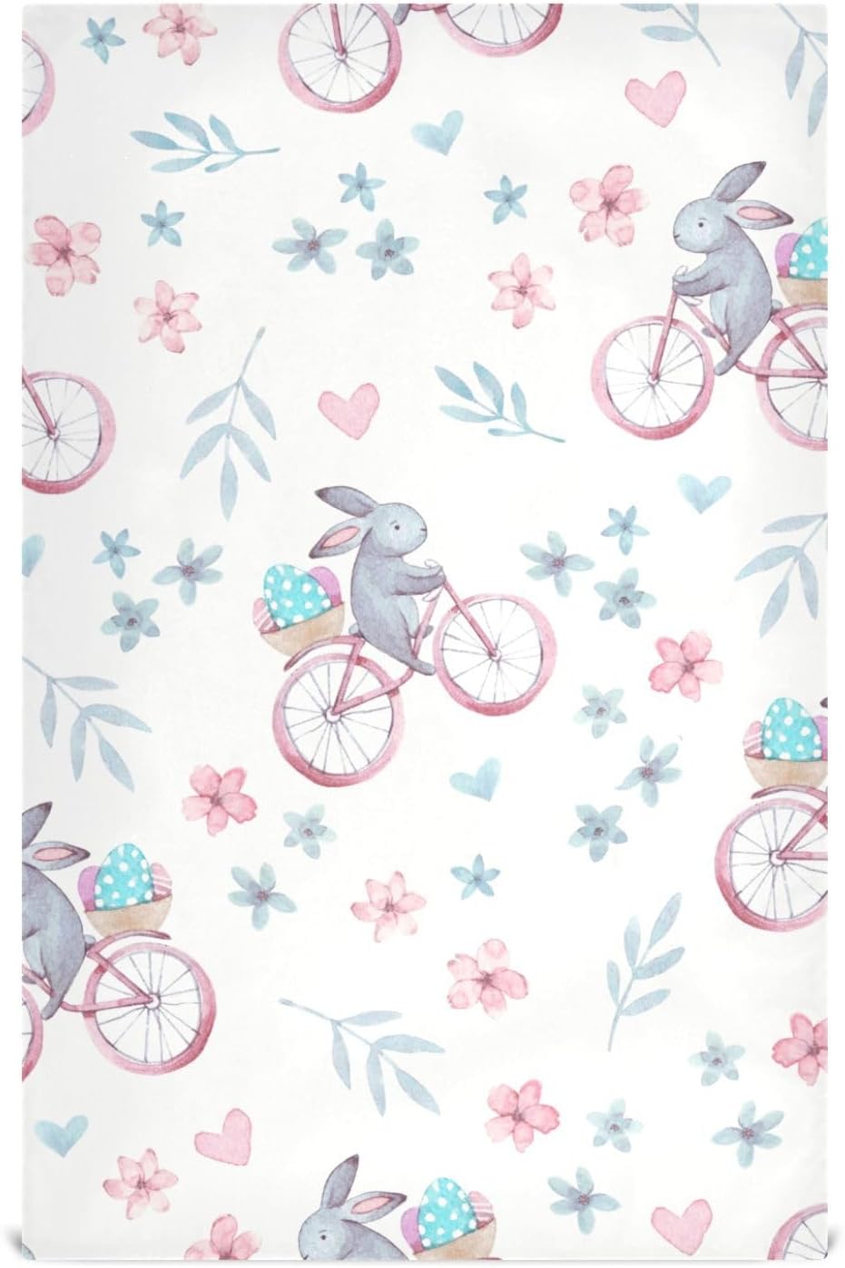 Hidove Easter Day Rabbits Kitchen Dish Towels Soft Tea Towel Set of 6 Absorbent Dishcloths Hand Towels for Drying Dish Cloths 28