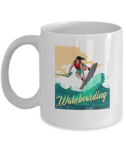 Wakeboard Coffee Mug - Wakeboarding - Gift Ideas Sports -11 Oz Ceramic Mug