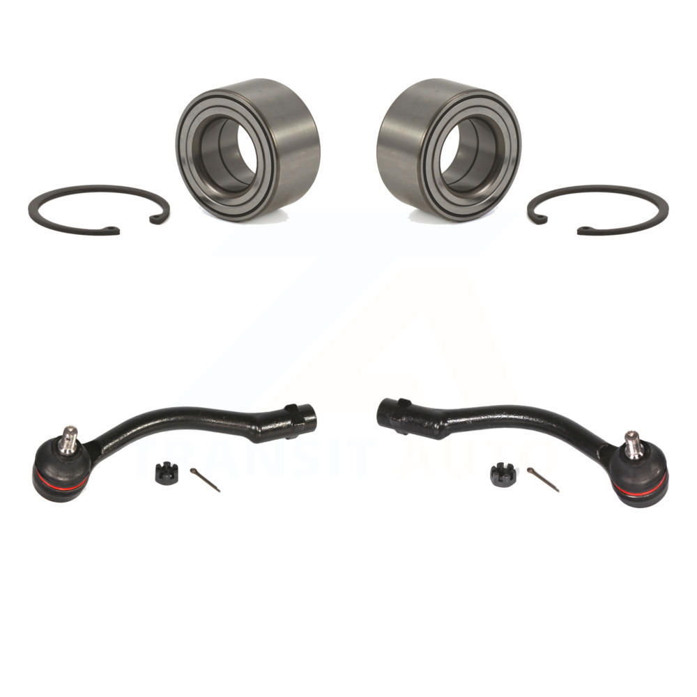 Transit Auto - Front Wheel Bearing And Tie Rod End Kit For 2012-2017 Hyundai Accent K7T-100093