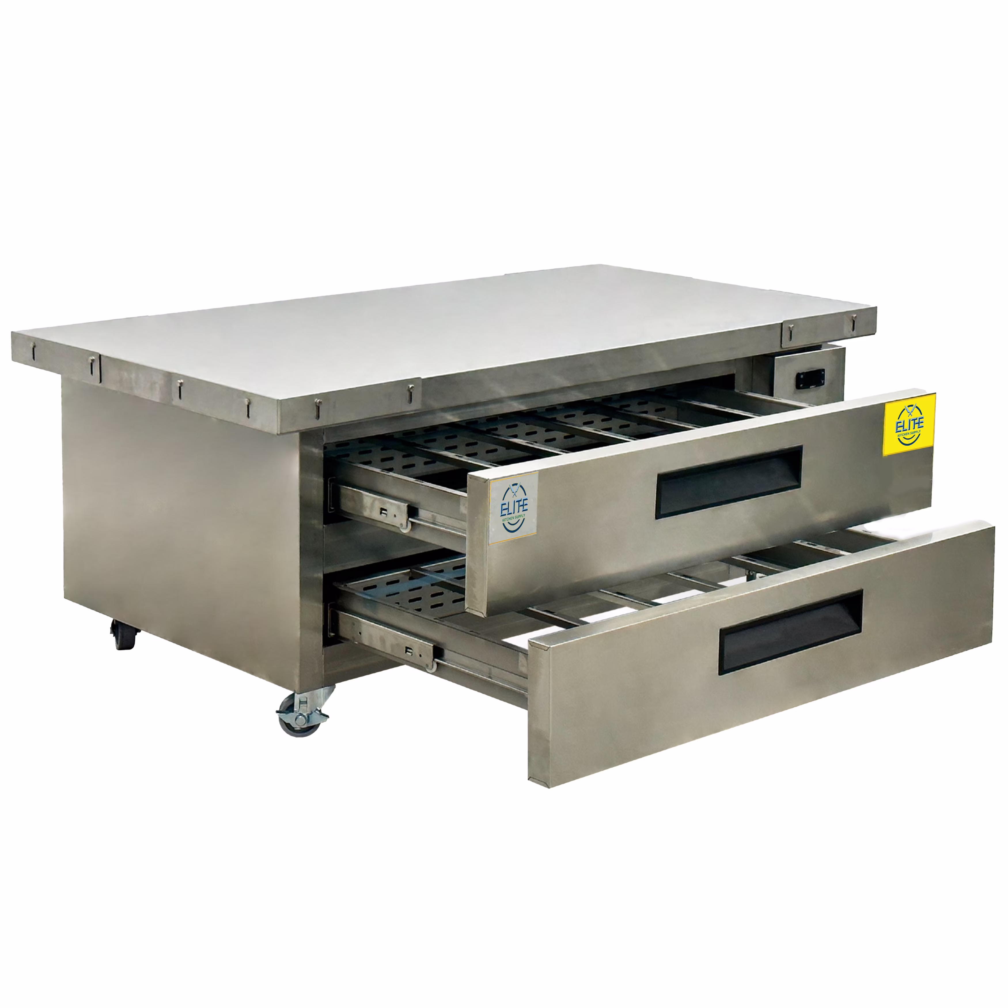 60 in. Two-Drawer Commercial Refrigerated Chef Base, Kitchen Fridge, NSF Certified 110V