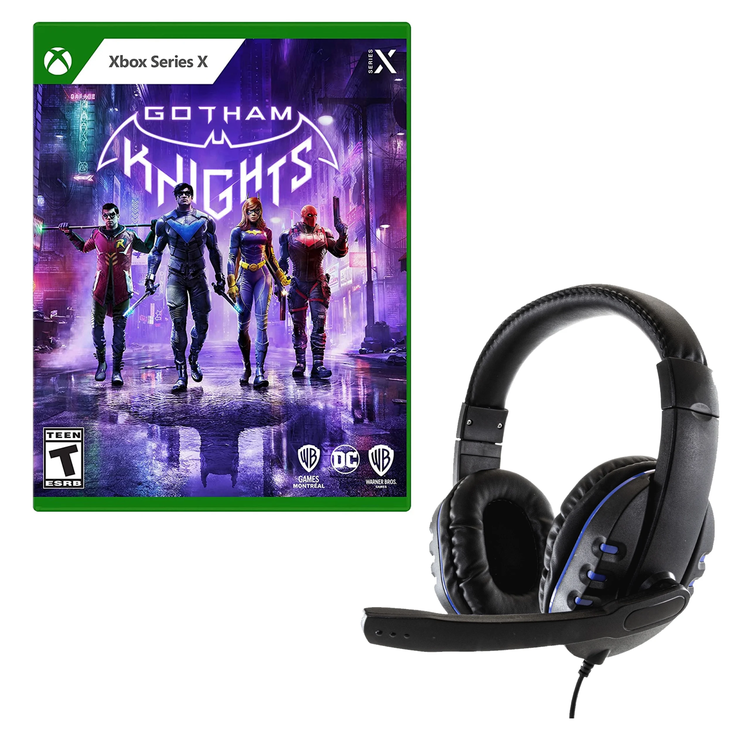 Series X Gotham Knights and Universal Headset