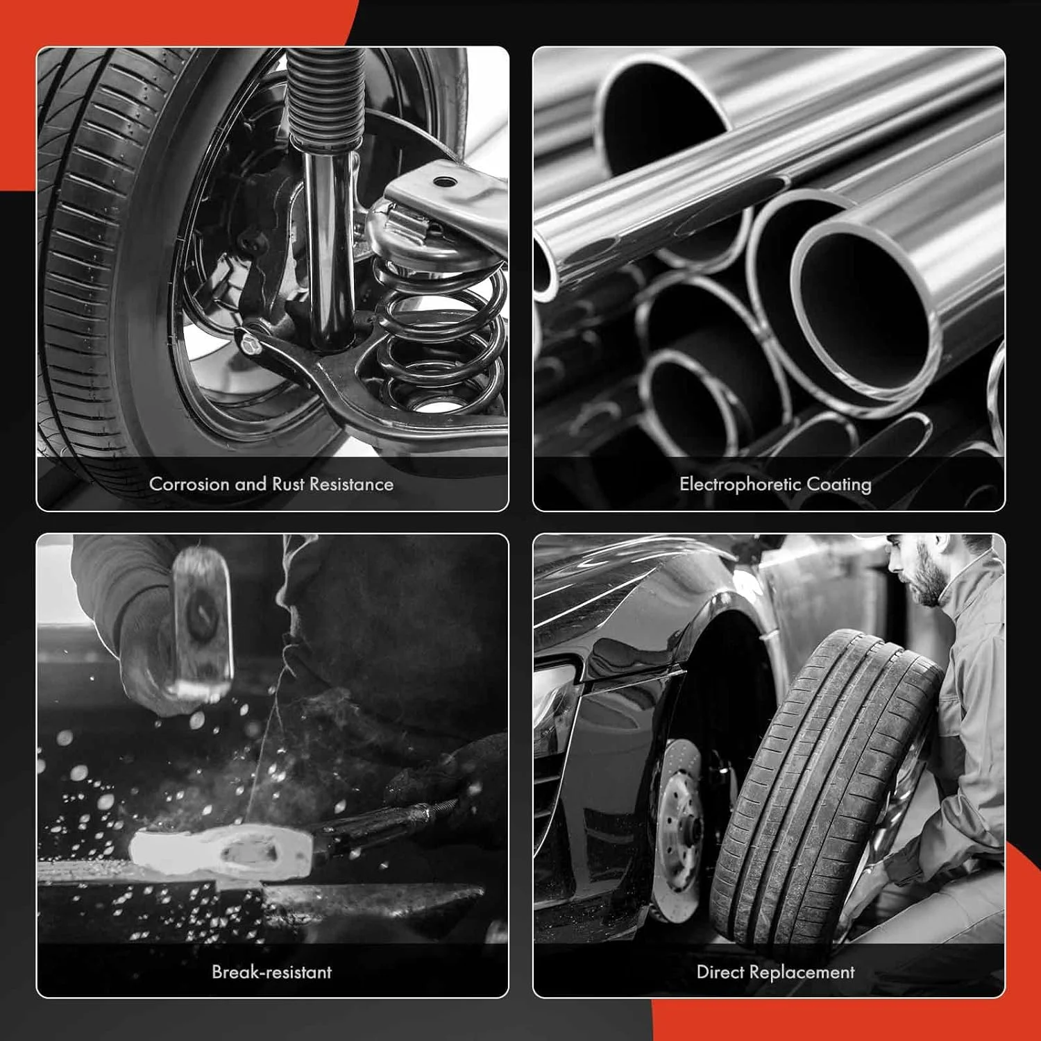 A-Premium Steering Knuckle Compatible with Jeep Wrangler 2007-2017 Wrangler JK 2018 Front 2-PC