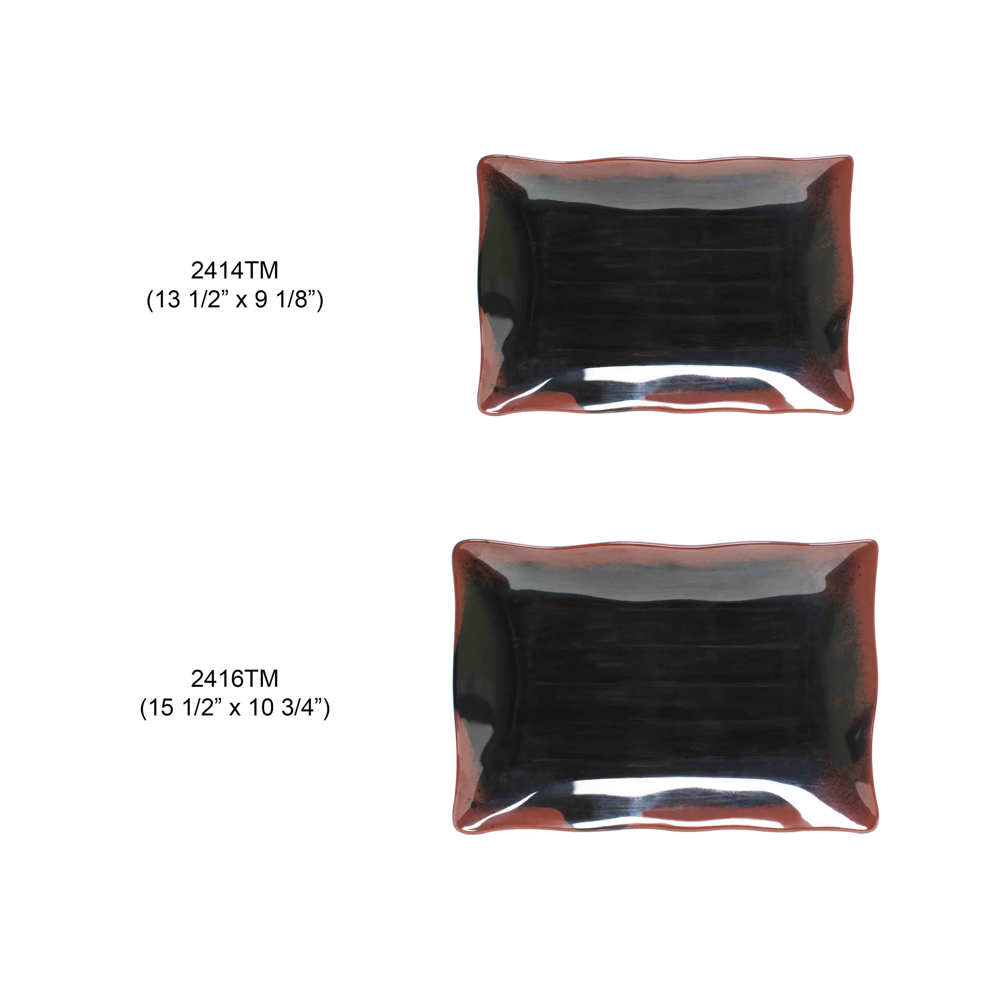 Excellante Tenmoku Melamine Dinnerware Collection 13 1/2