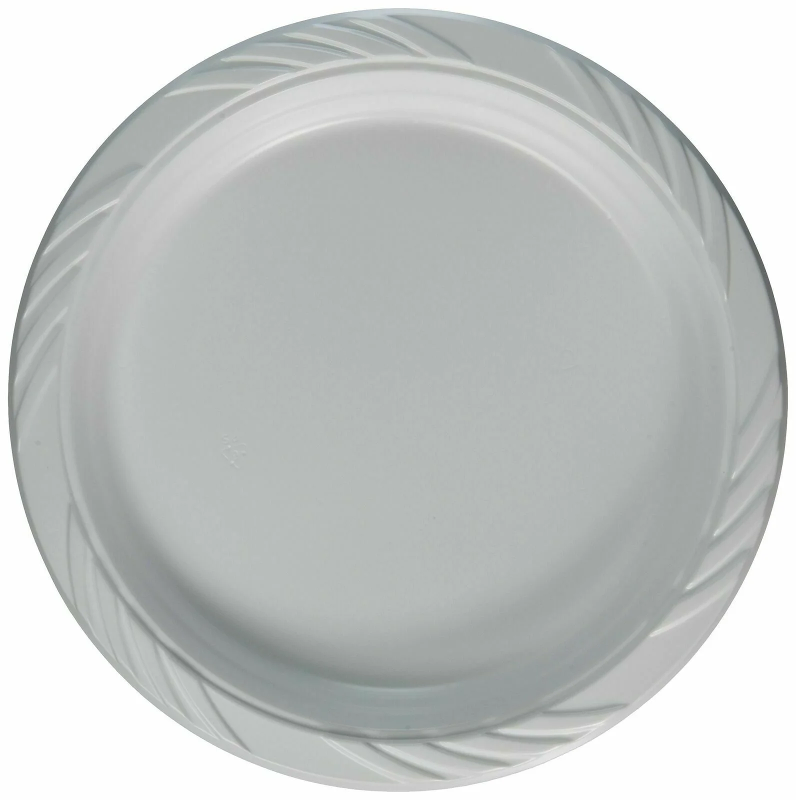 [BULK] 9 inch Round Plastic Plates Microwaveable, Disposable, White, Dinnerware (500)