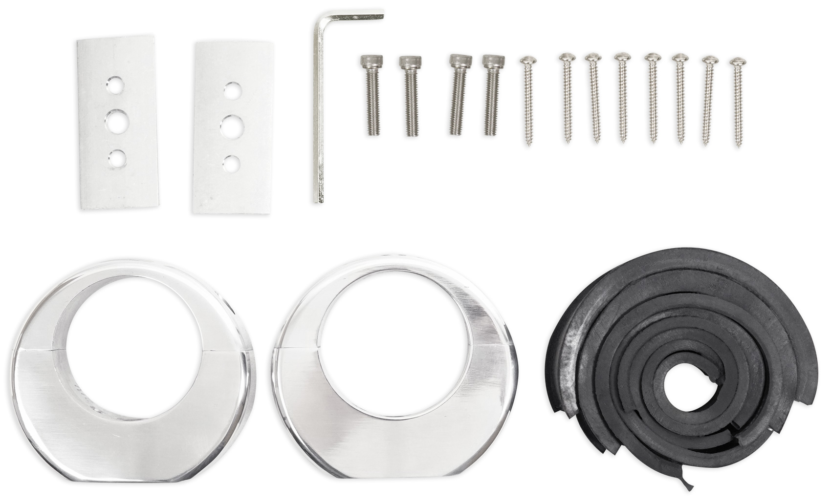 2 Rockville 6x9 Polished Silver Aluminum Wakeboard Tower Speaker Enclosures