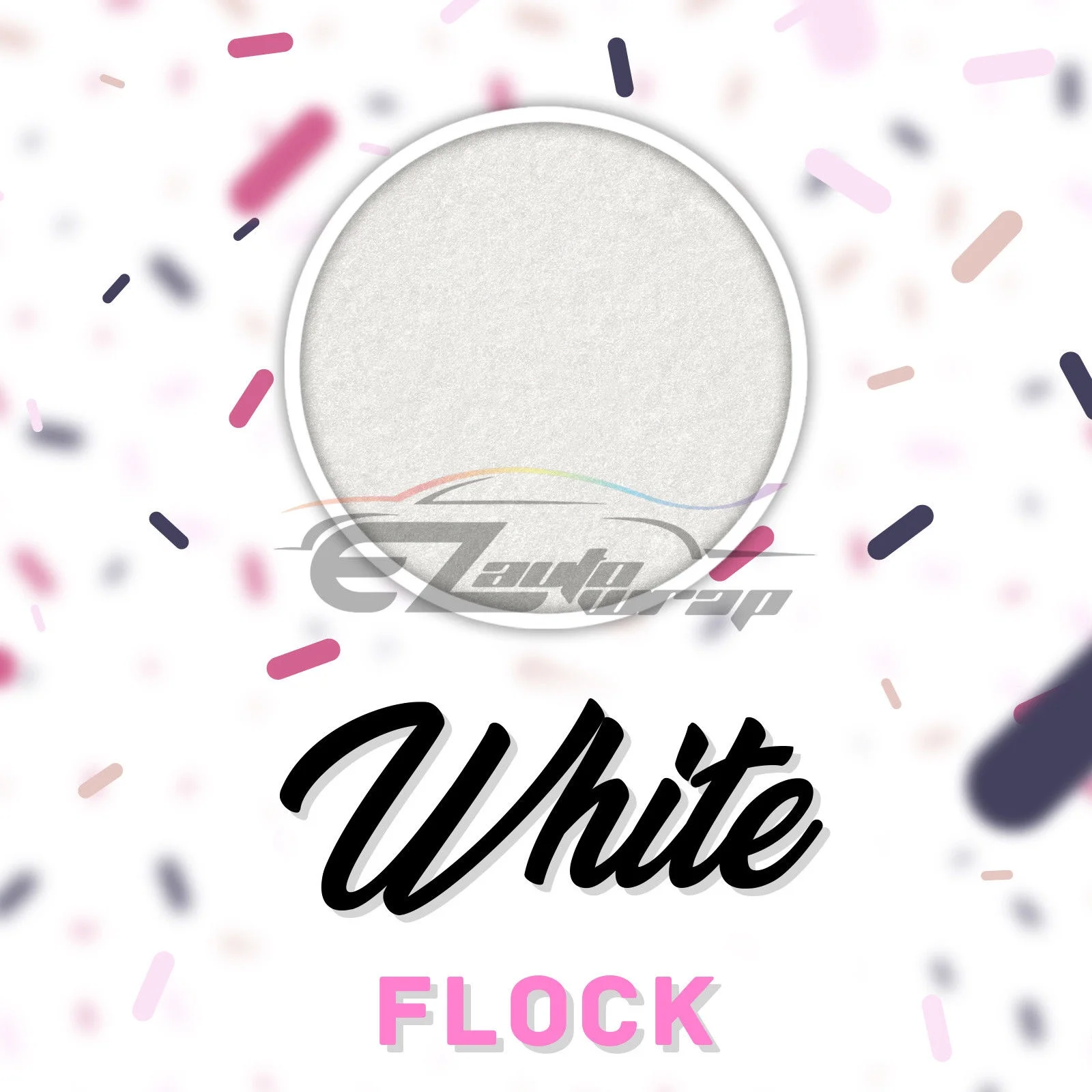 ESSMO White Flock Heat Transfer Vinyl HTV Sheet T-Shirt 20