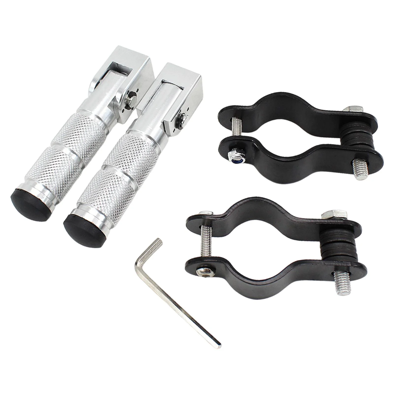 Stylish Universal Foot Pegs Folding Non-Slip Footpeg with Brackets Bicycles