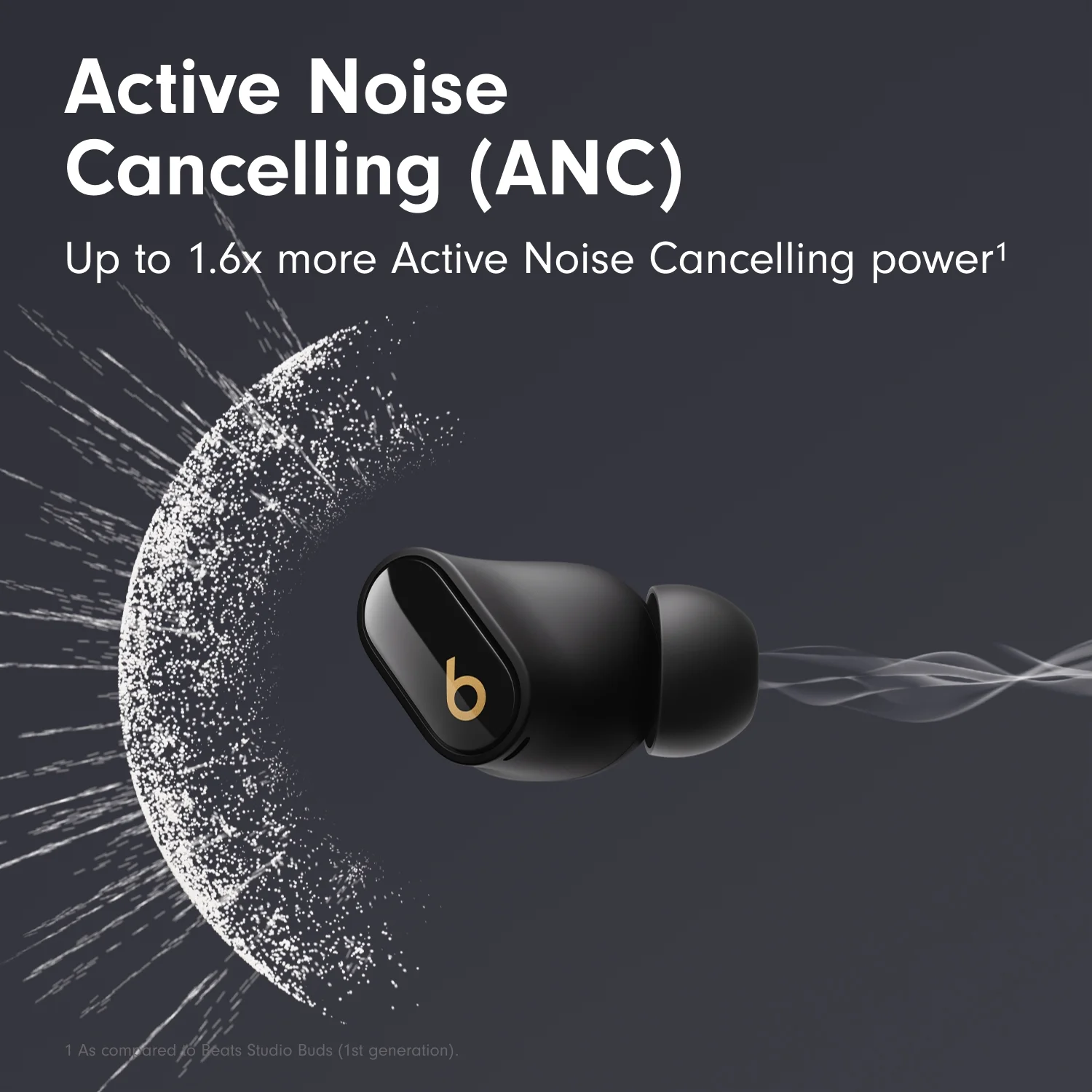 Beats Studio Buds +  True Wireless Noise Cancelling Earbuds - Black/Gold