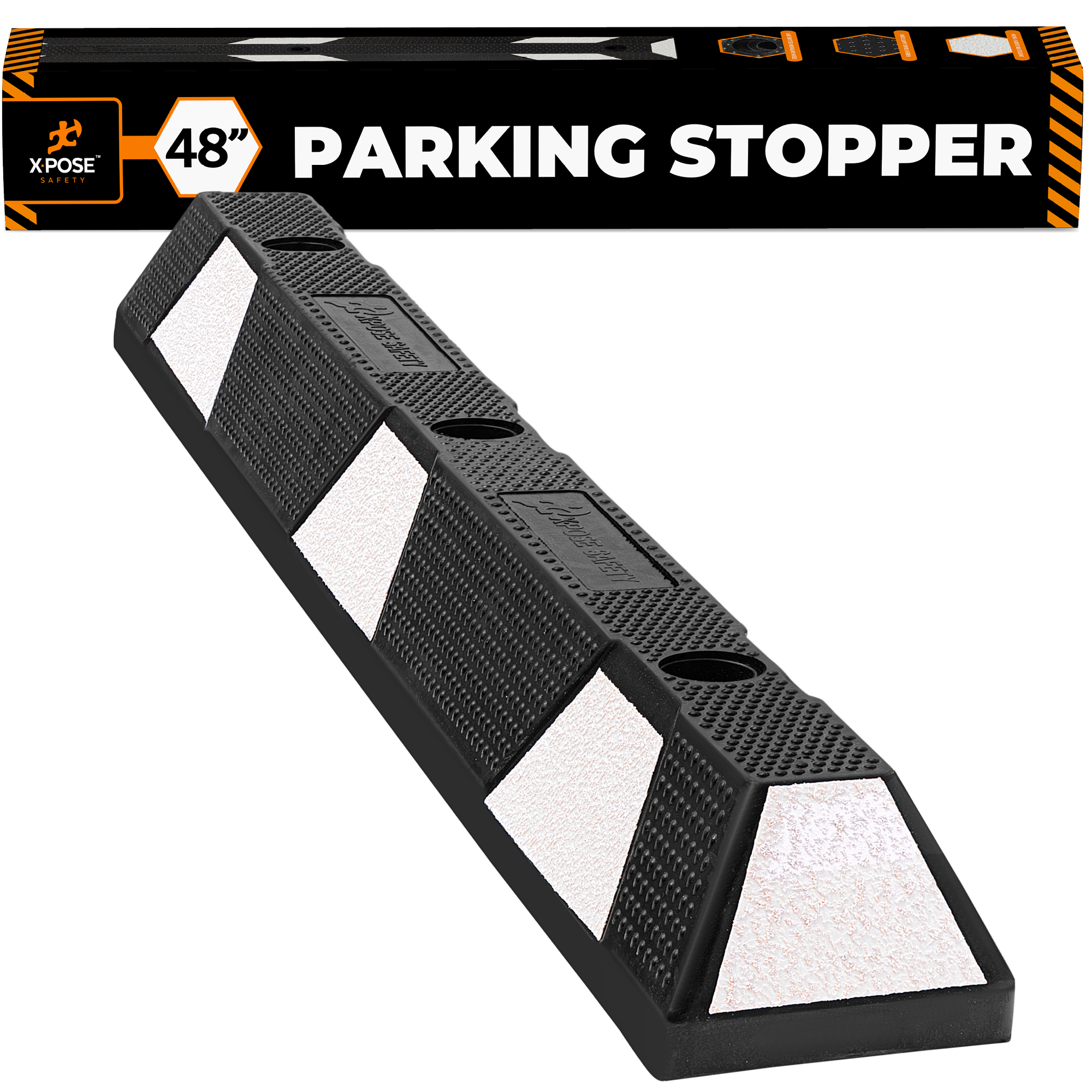 Xpose Safety Parking Block Curb Stop, 48