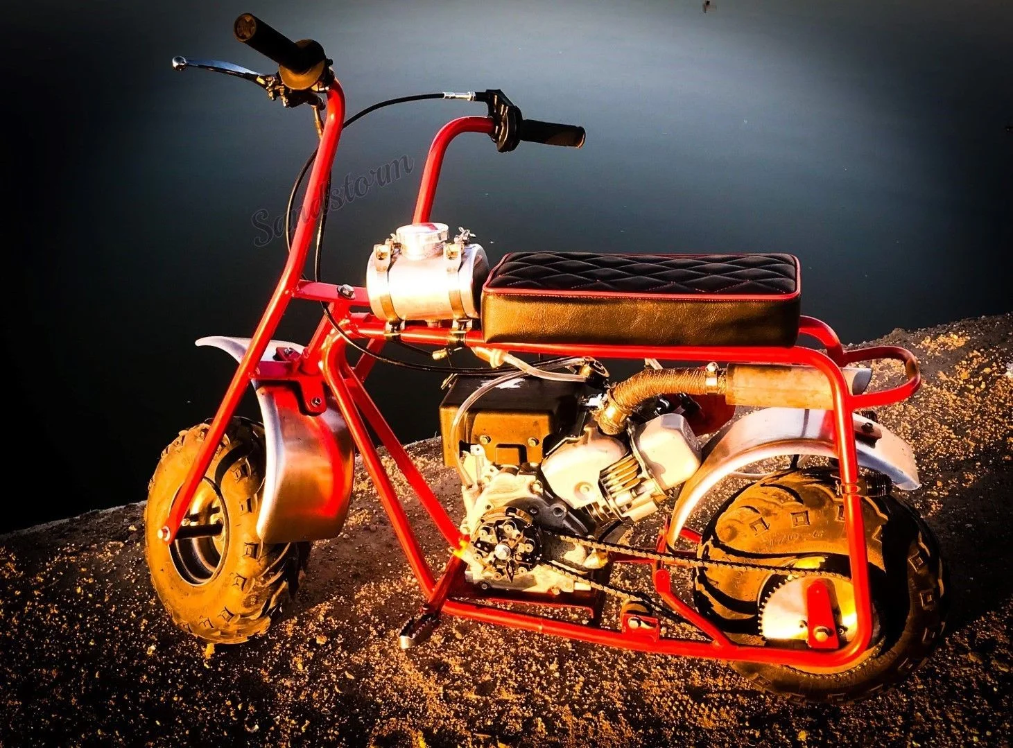 6x8 Center Fill Round Spun Aluminum Gas Tank .80 Gallon