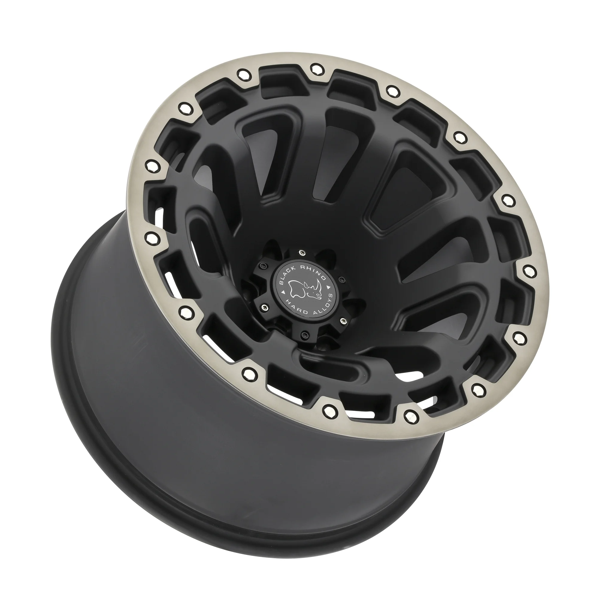 Black Rhino Cast Aluminum Rim BRRAZ 20X12 8X180 M-BLK-MCH-DDTLP -44MM, 2012RAZ-48180M25