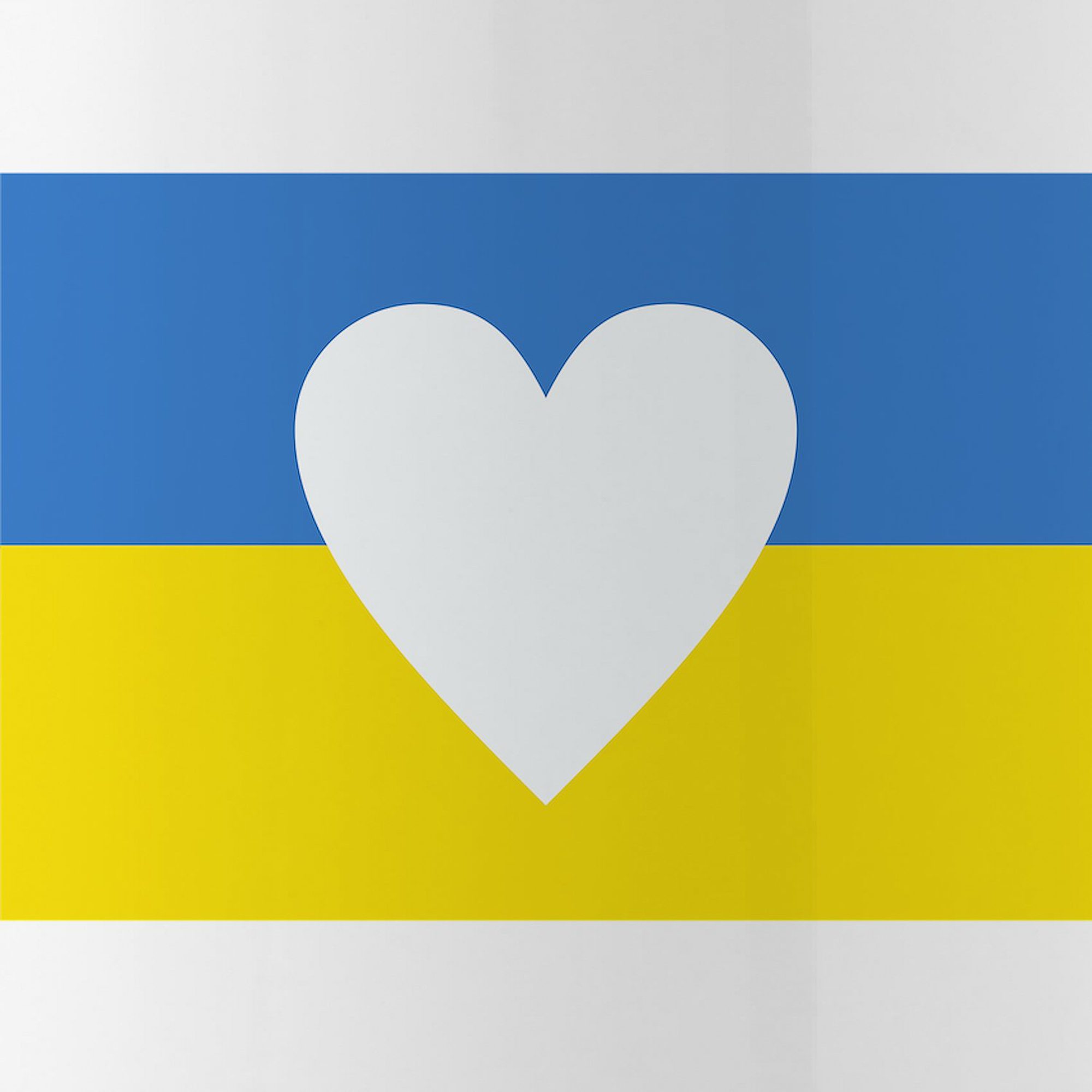 CafePress - Ukraine Heart - Stainless Steel Water Bottle, Sports Bottle, 1.0L