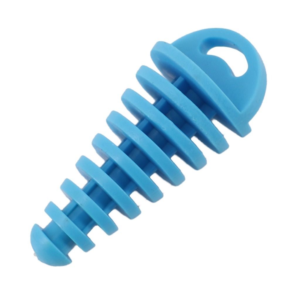 2PCS Convenient Motorbike Air Bleeder Plug Waterproof Accessories Exhaust Wash Protector Motorcycle Exhaust Pipe Plug Rubber Stopper Wash Protective Plug BLUE