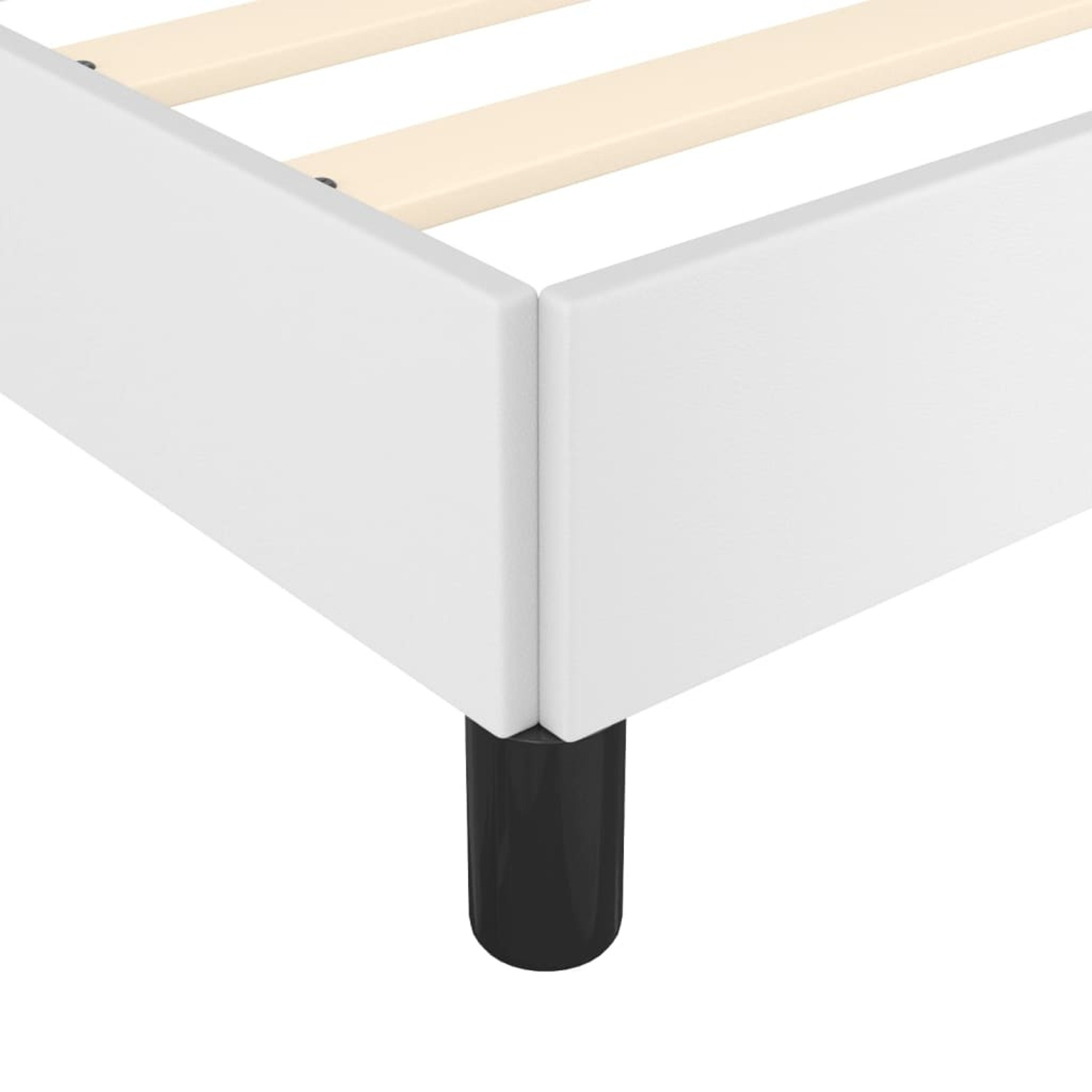 moobody Bed Frame with Headboard White 39.4
