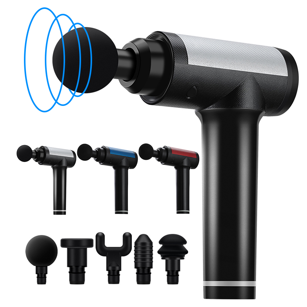 5 Heads LCD Massage Gun Percussion Massager Muscle Relaxing Therapy Deep Tissue Fascia gun